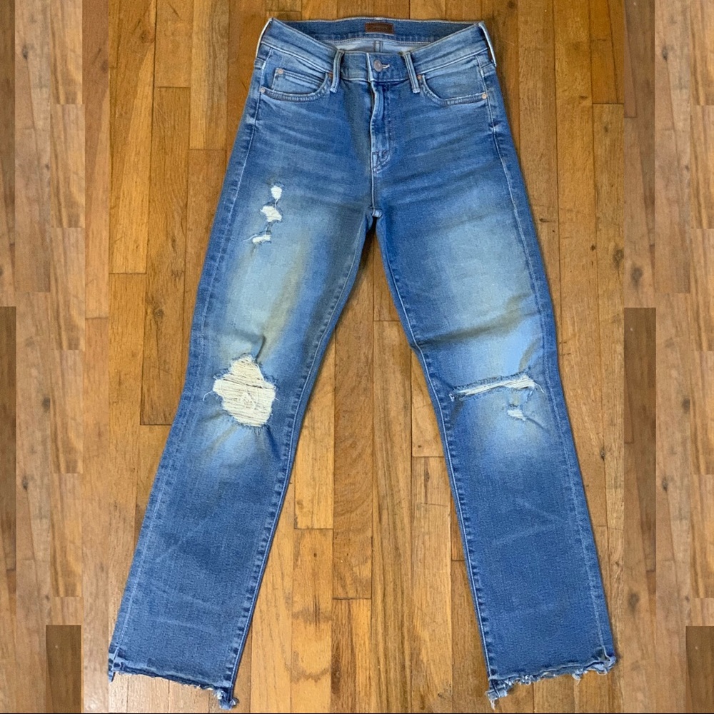 Mother Denim. Rascal Ankle Snippet Chew